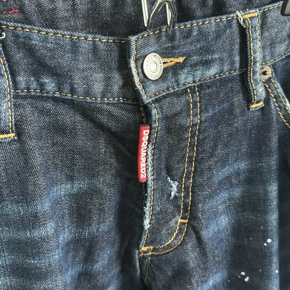 DSQUARED2 Men's Slim Jeans - Dark Blue. - Picture 3 of 9